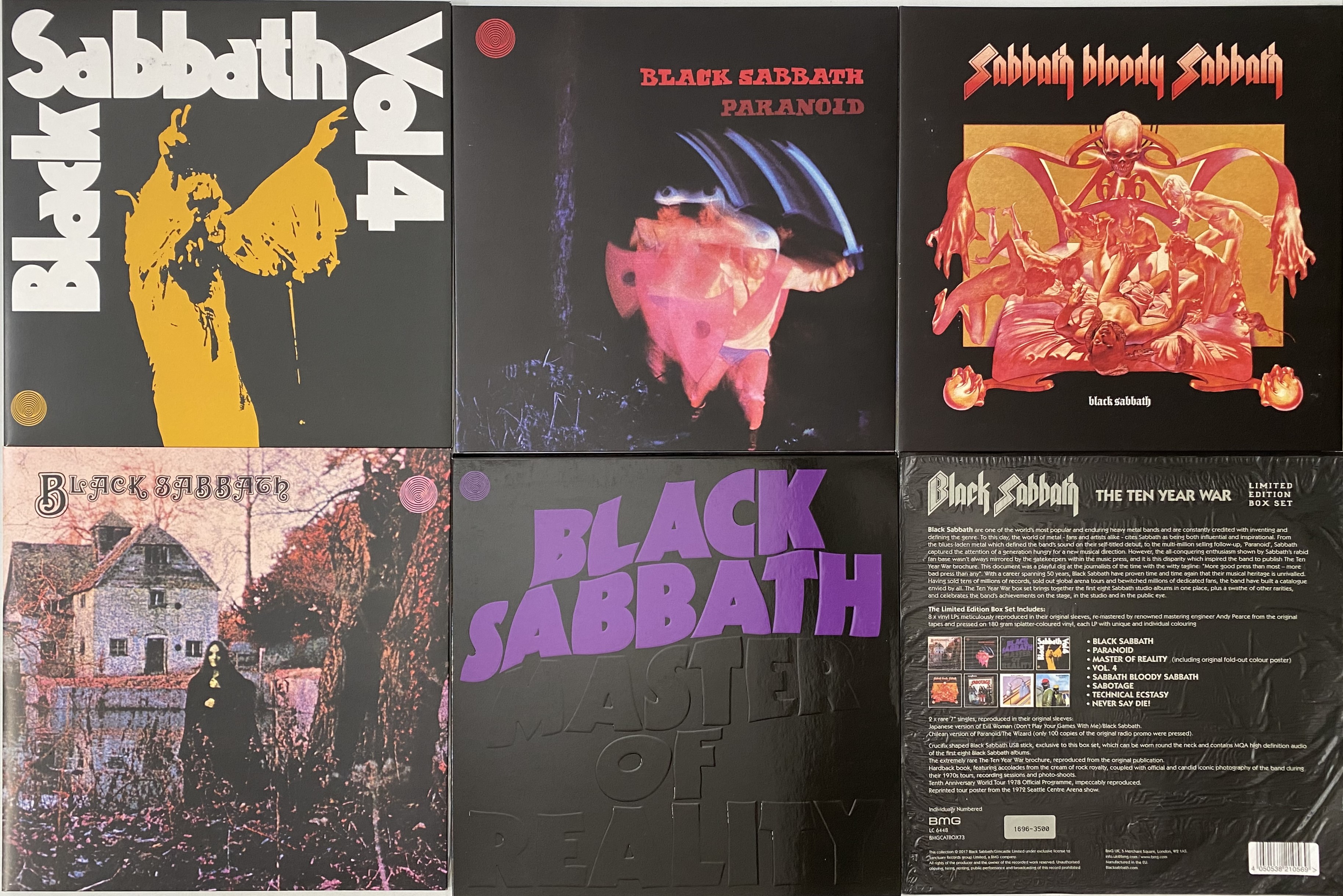 Lot 304 - BLACK SABBATH - THE TEN YEAR WAR - LP BOX