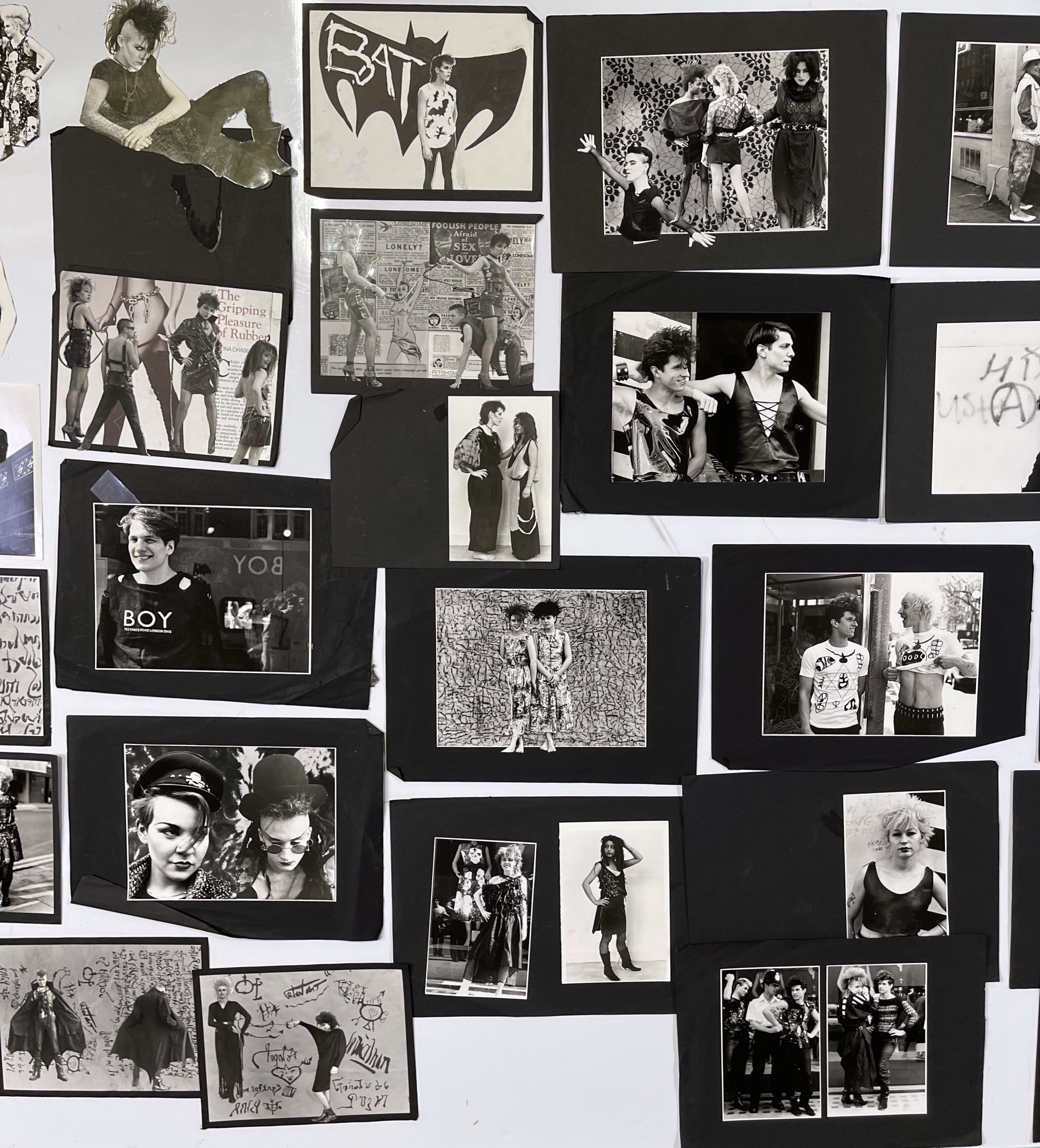 Lot 86 BOY LONDON ARCHIVE CATALOGUE PAGE COLLAGES