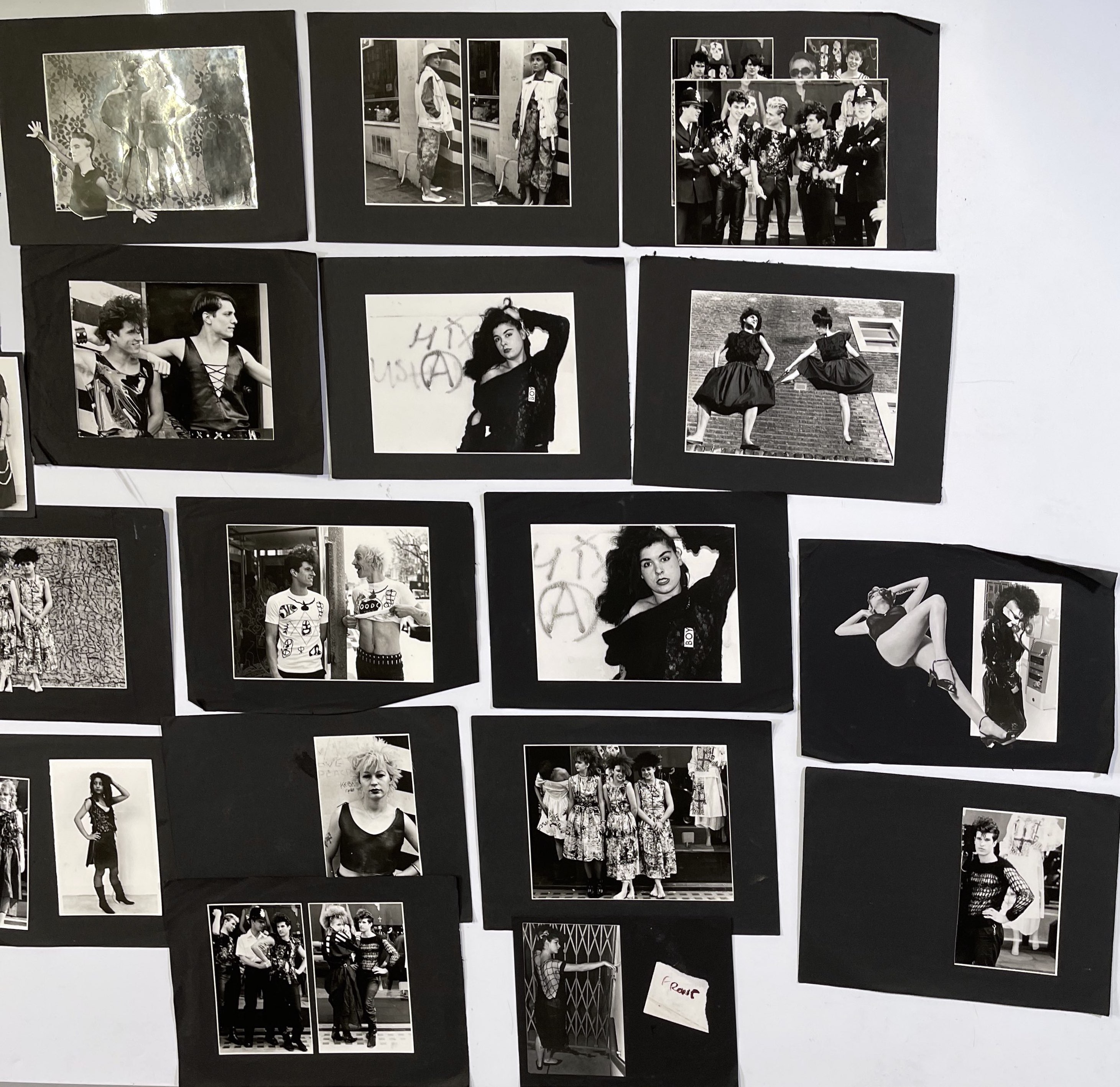 Lot 86 BOY LONDON ARCHIVE CATALOGUE PAGE COLLAGES Lot 86 BOY LONDON ARCHIVE CATALOGUE PAGE COLLAGES