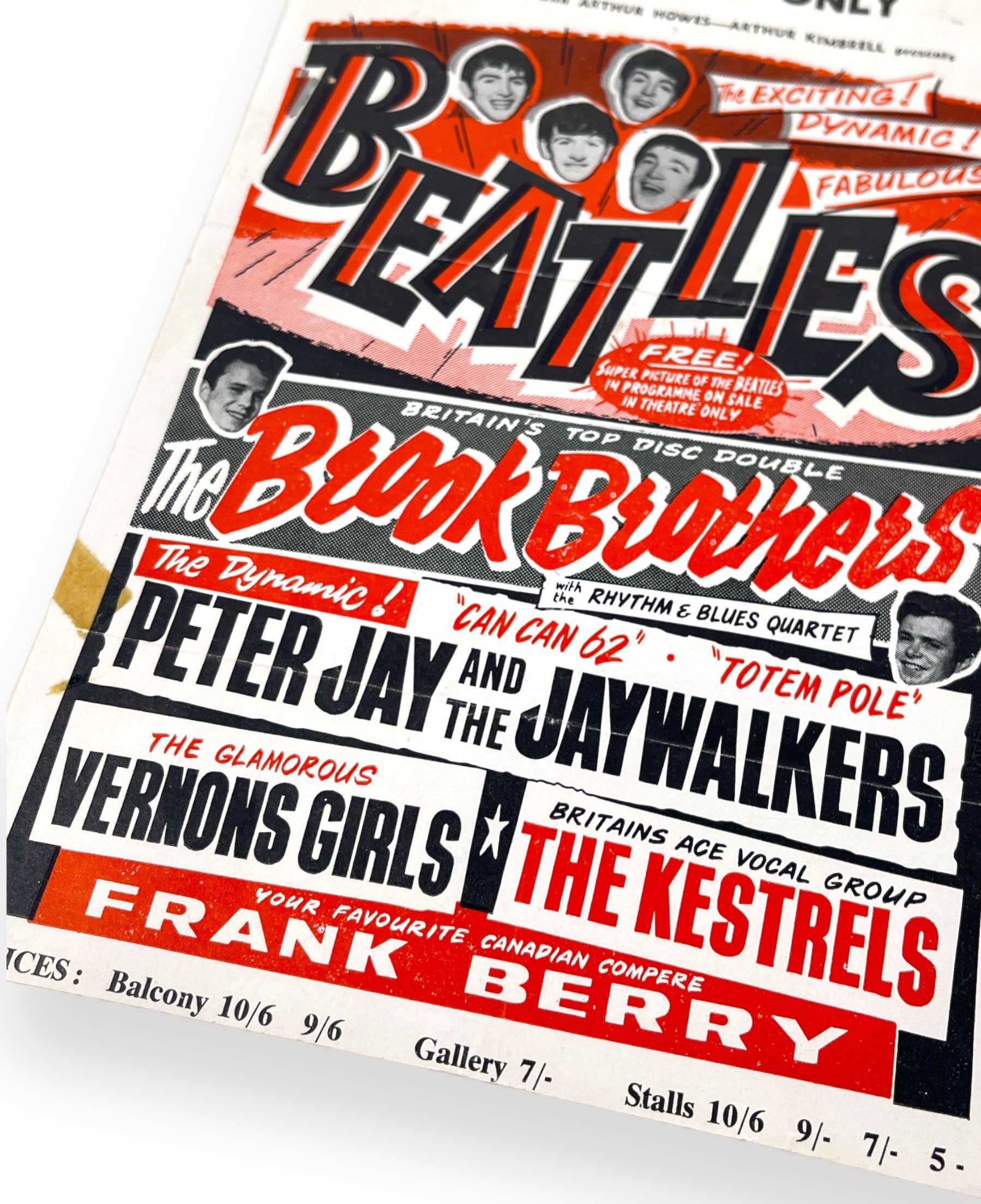 Lot 280 - THE BEATLES - LEICESTER DE MONTFORT HALL