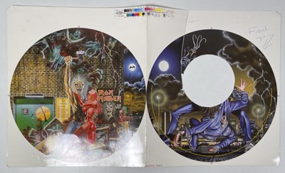 Lot 37 - IRON MAIDEN - PROOF ARTWORK DESIGNS.