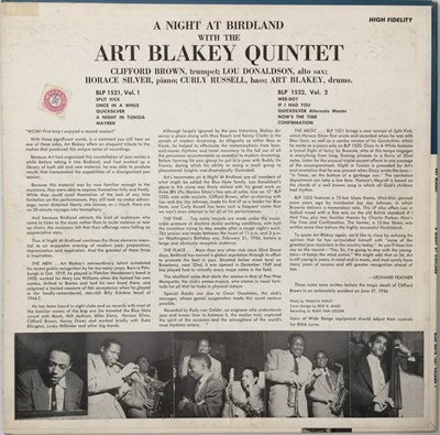 Lot 163 - ART BLAKEY - A NIGHT AT BIRDLAND LP (BLUE NOTE 1521 VOLUME 1)