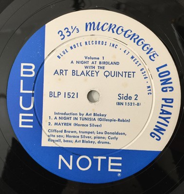 Lot 163 - ART BLAKEY - A NIGHT AT BIRDLAND LP (BLUE NOTE 1521 VOLUME 1)