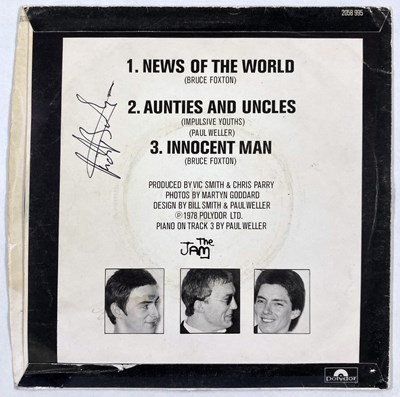 Lot 6 - THE JAM - FULLY SIGNED 7" SINGLE.