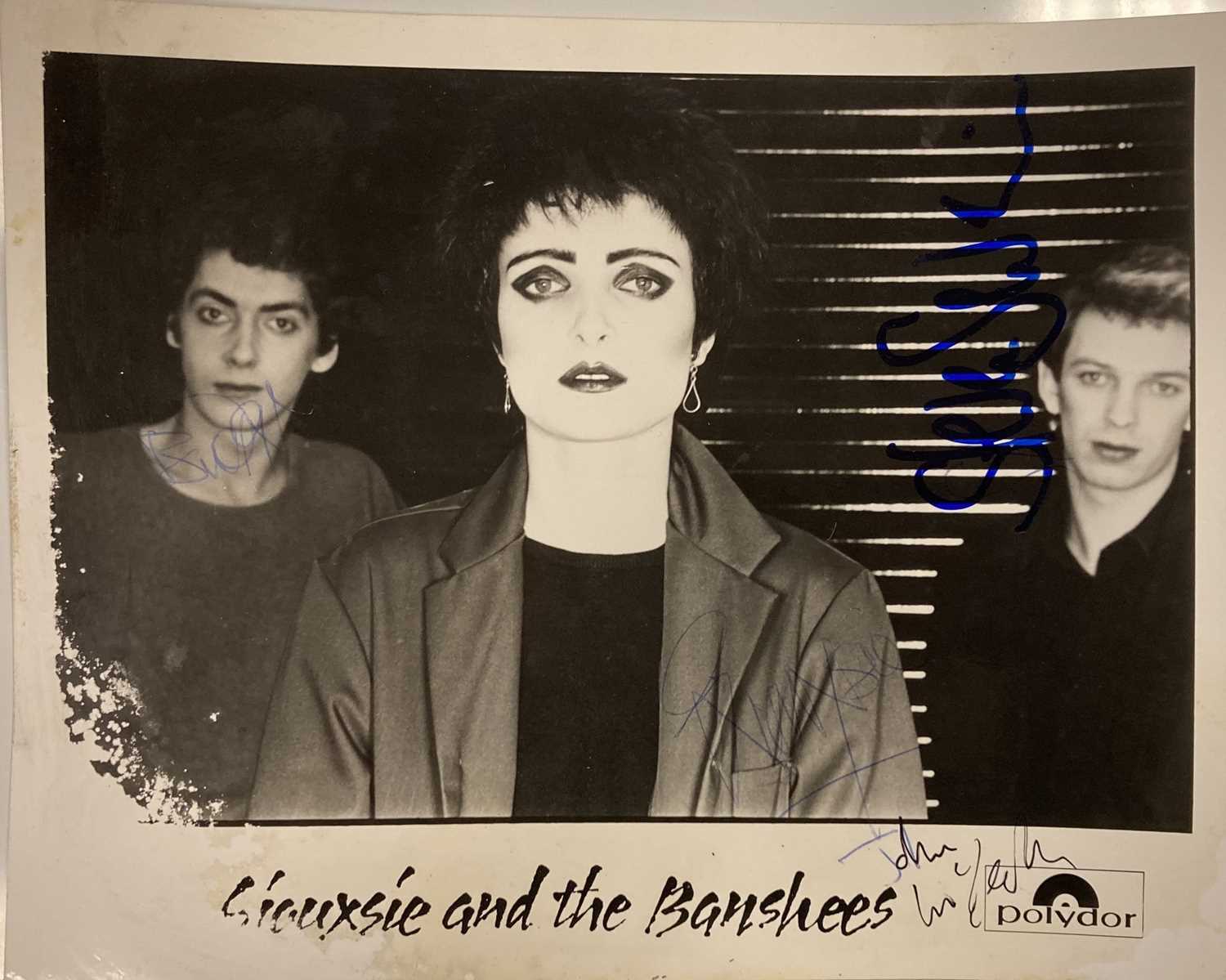 Lot 6 - SIOUXSIE AND THE BANSHEES SIGNED PHOTO