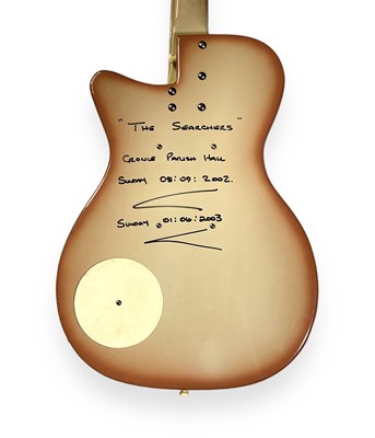 Lot 28 - THE SEARCHERS SIGNED GUITAR - A DANELECTRO GUITAR SIGNED BY THE SEARCHERS