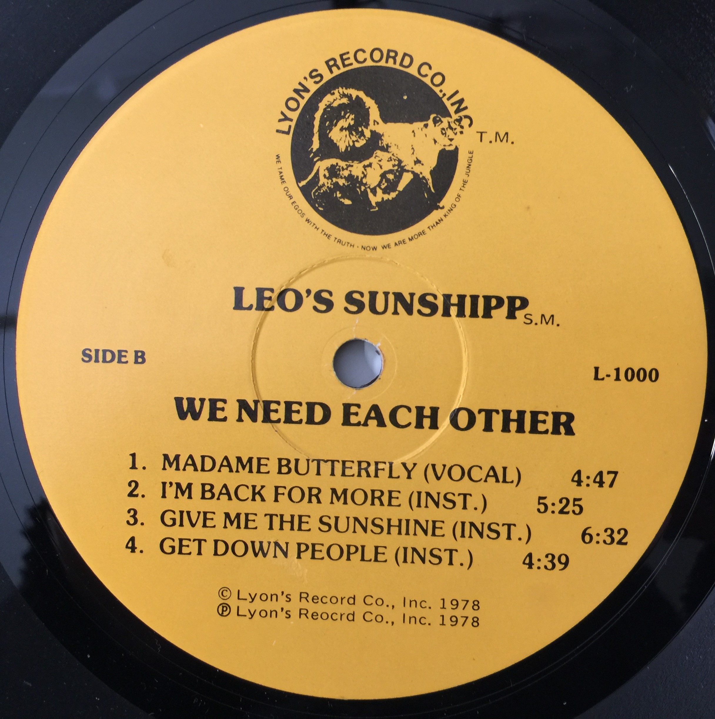 洋楽 Leo's Sunshipp We Need Each Other Mi03MzU3LmpwZWc.jpeg