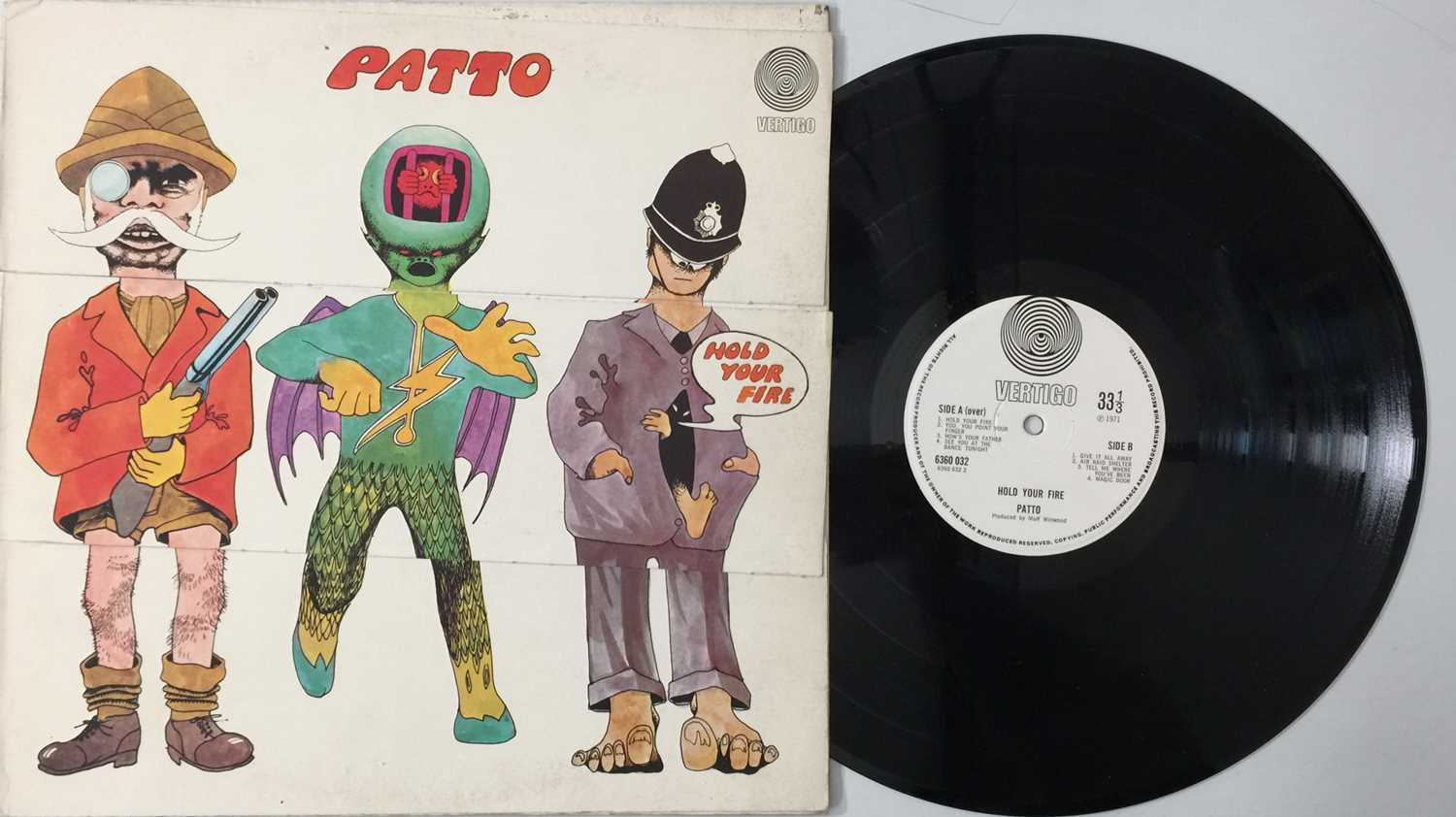 Lot 315 - PATTO - HOLD YOUR FIRE LP (UK FIRST - SWIRL - VERTIGO 6360 032)