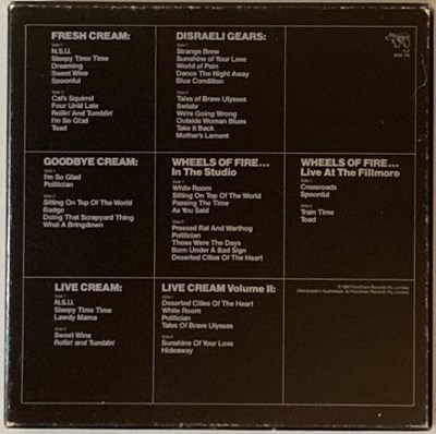 Lot 912 - Cream - LP Box Sets