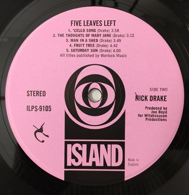 Lot 334 - NICK DRAKE - FIVE LEAVES LEFT LP (ORIGINAL UK PRESSING - ISLAND ILPS 9105)