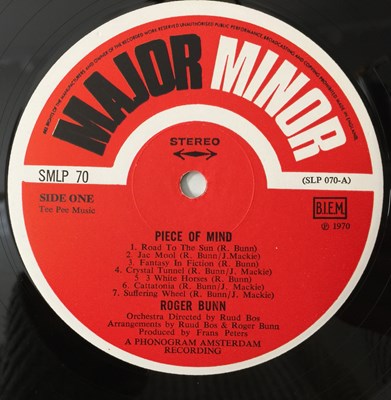 Lot 350 - ROGER BUNN - PIECE OF MIND LP (UK ACID-FOLK - MAJOR MINOR - SMLP 70)