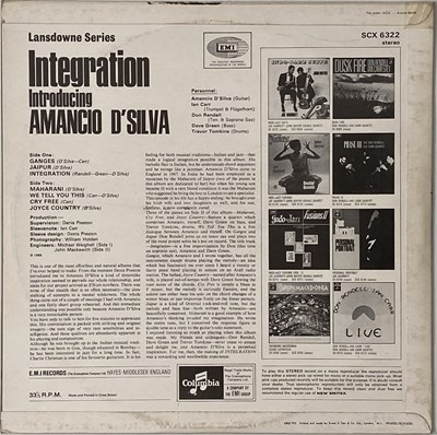 Lot 180 - AMANCIO D'SILVA - INTEGRATION LP (ORIGINAL UK PRESSING - COLUMBIA SCX 6322)