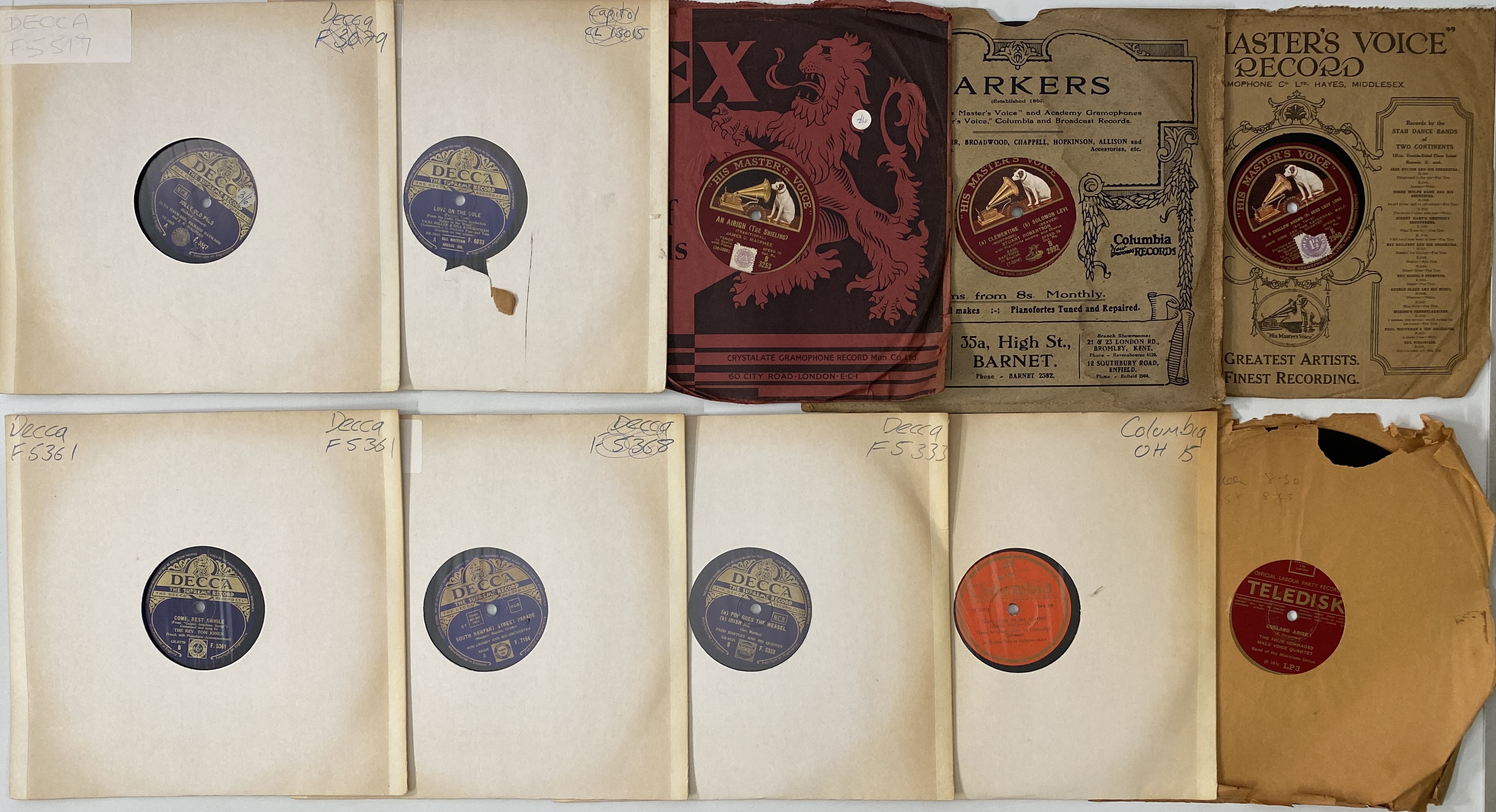 Lot 1243 - FOLK / JAZZ - 78 RPM COLLECTION (FROM THE