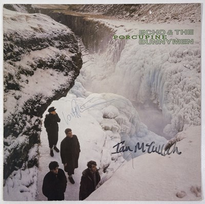 Lot 244 - ECHO AND THE BUNNYMEN - SIGNED PORCUPINE LP.