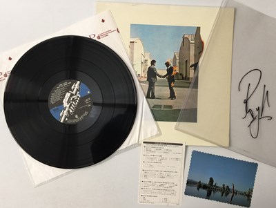 Lot 29 - PINK FLOYD - WISH YOU WERE HERE LP (JAPANESE HALF-SPEED MASTER + SIGNED PVC SLEEVE - 30AP 1875)