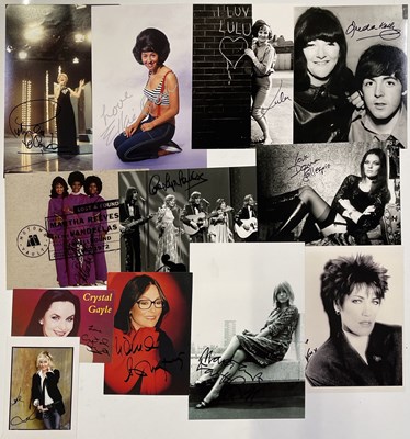 Lot 249 - FEMALE STARS OF THE 60S-70S - SIGNED PHOTO COLLECTION.