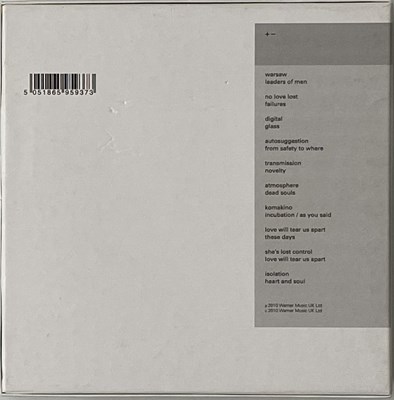 Lot 374 - JOY DIVISION - SINGLES 1978-80 7" BOX SET (SIGNED COVER - RHINO RECORDS - 5186595937)