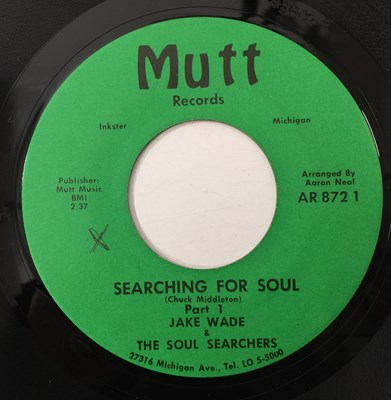 Lot 63B - JAKE WADE & THE SOUL SEARCHERS - SEARCHING FOR SOUL 7" (US SOUL OG - MUTT - AR872)