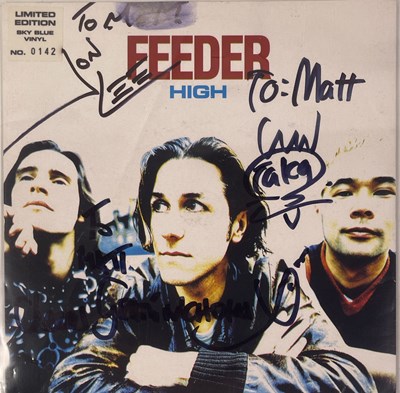 Lot 257 - INDIE INTEREST - FEEDER SIGNED SINGLES.