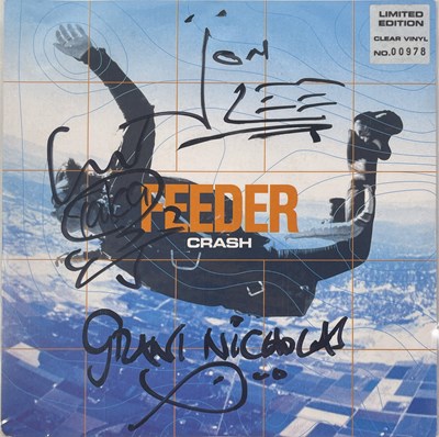 Lot 257 - INDIE INTEREST - FEEDER SIGNED SINGLES.