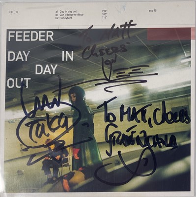 Lot 257 - INDIE INTEREST - FEEDER SIGNED SINGLES.