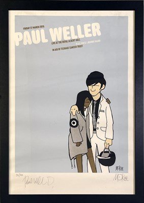 Lot 399 - PETE MCKEE (1966-) - THE JAM / THE SMITHS INTEREST - PAUL WELLER SIGNED LIMITED EDITION PRINT.