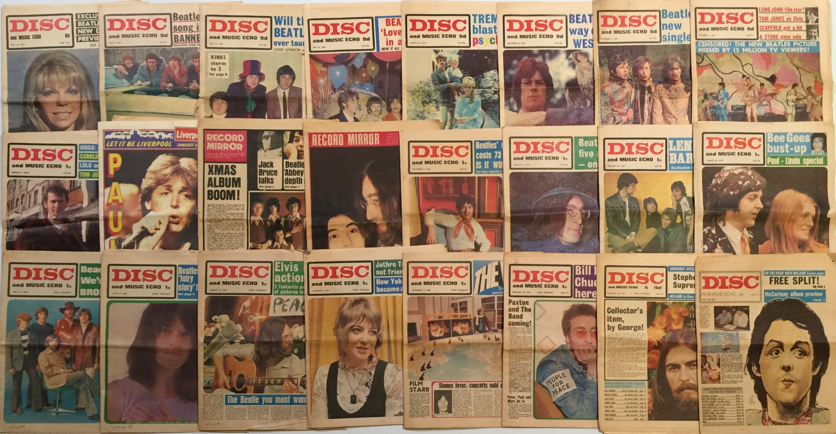 Lot 71 - DISC / RECORD MIRROR / RECORD RETAILER