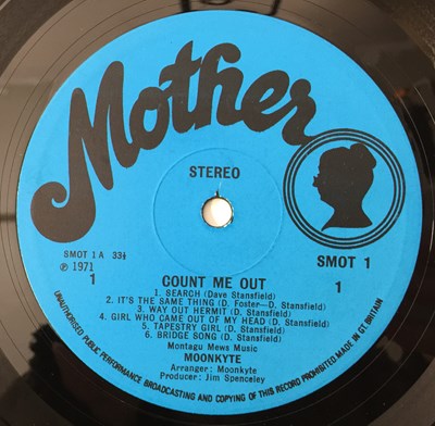 Lot 37 - MOONKYTE - COUNT ME OUT LP (UK ACID-FOLK - MOTHER - SMOT 1)