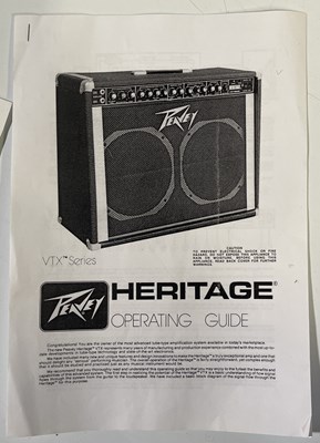 Lot 251 - PUNK INTEREST - JOHN MCGEOGH OWNED AND USED PEAVEY AMPLIFIER.