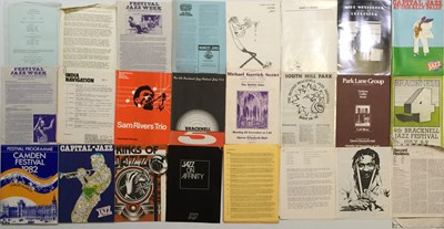 Lot 96 - JAZZ - PROGRAMMES AND EPHEMERA C 60S-90S.