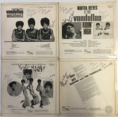 Lot 259 - SOUL INTEREST - MARTHA REEVES AND THE VANDELLAS - SIGNED LPS.