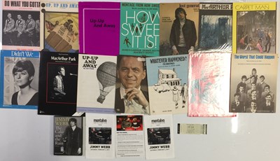 Lot 40 - JIMMY WEBB - SHEET MUSIC ARCHIVE - OTHER MEMORABILIA.