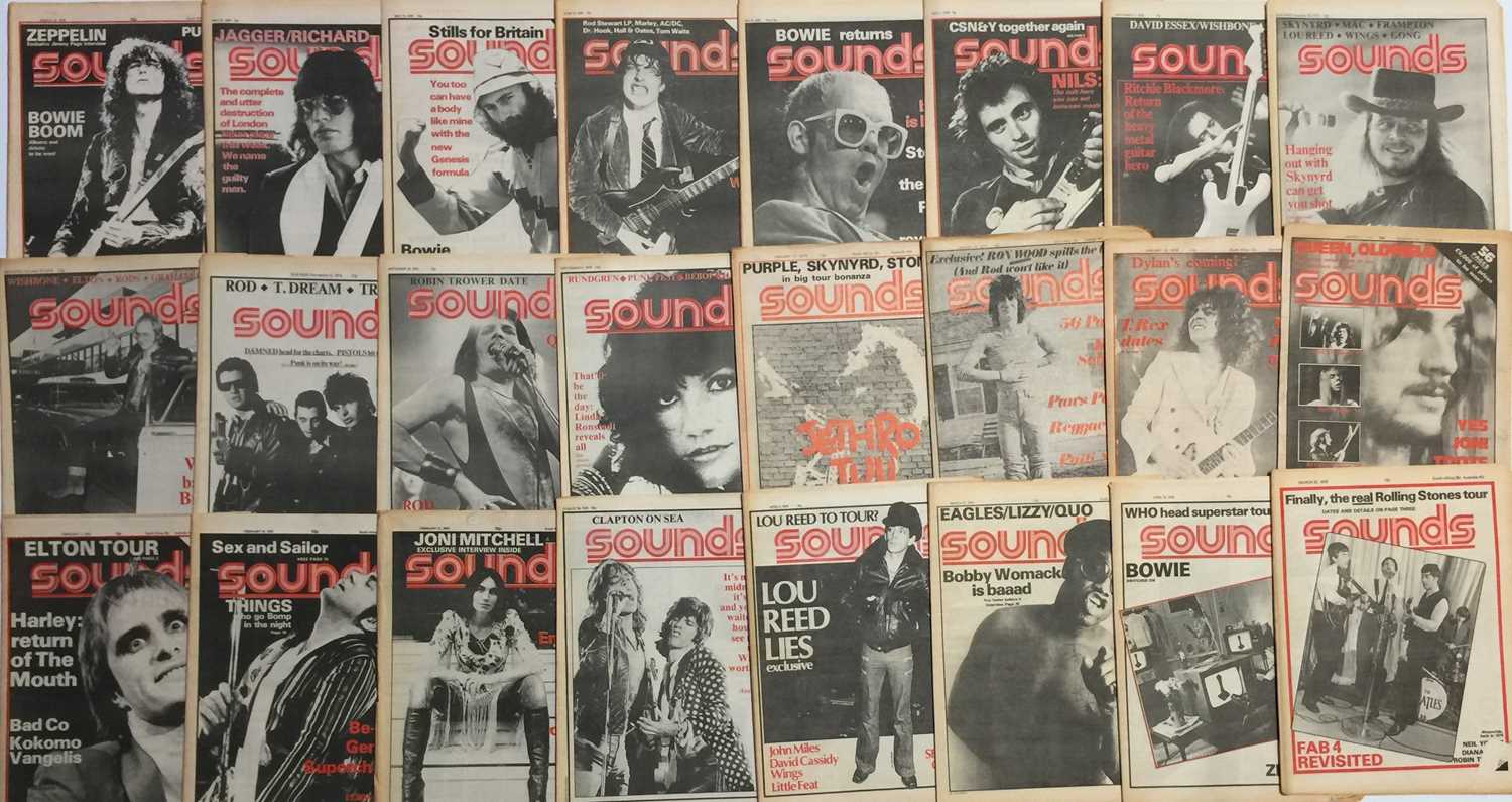 Audio Magazines Collection Lot 74 - SOUNDS MAGAZINE - 1976.