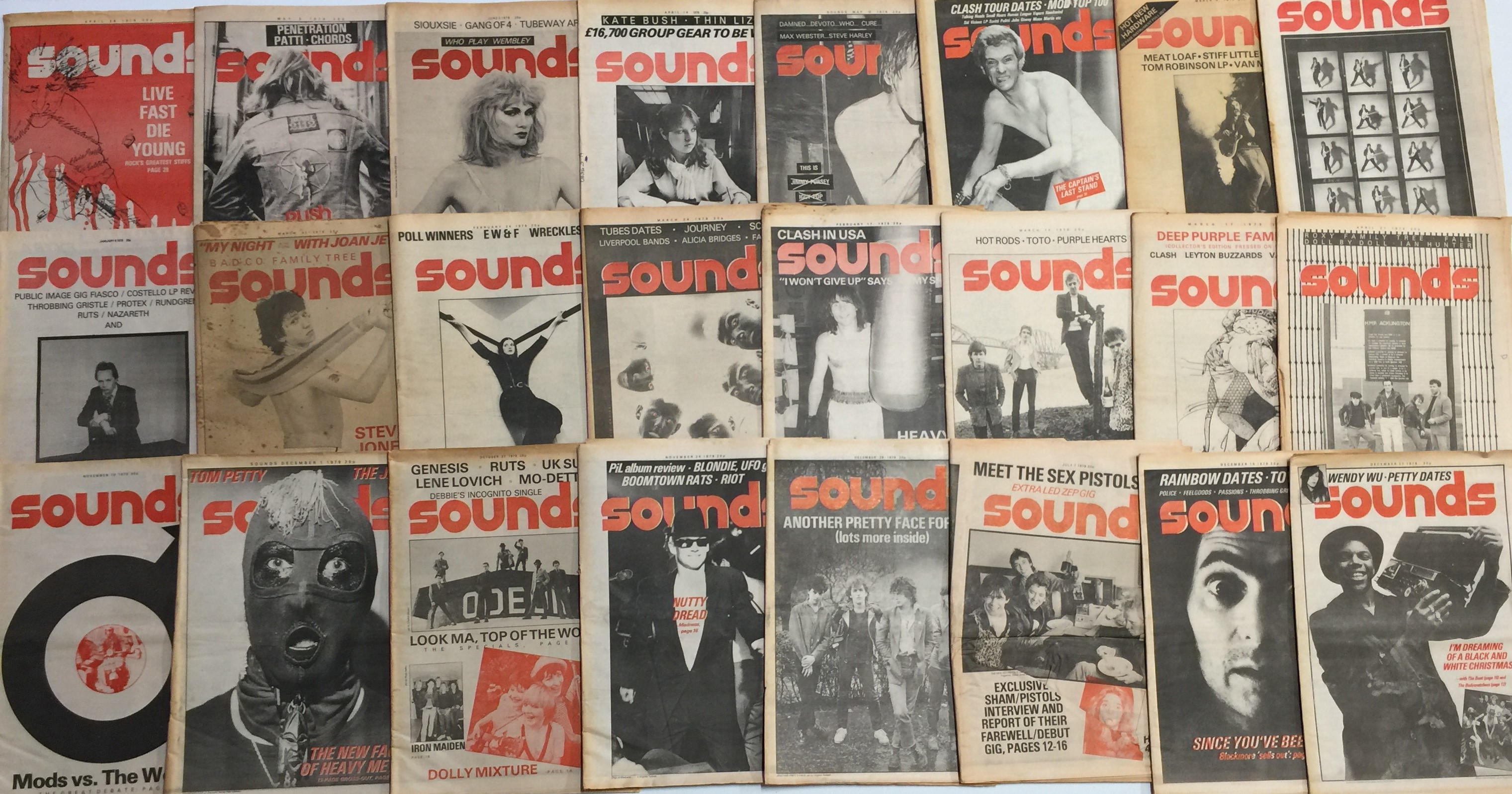Lot 77 - SOUNDS MAGAZINE - 1979/80.