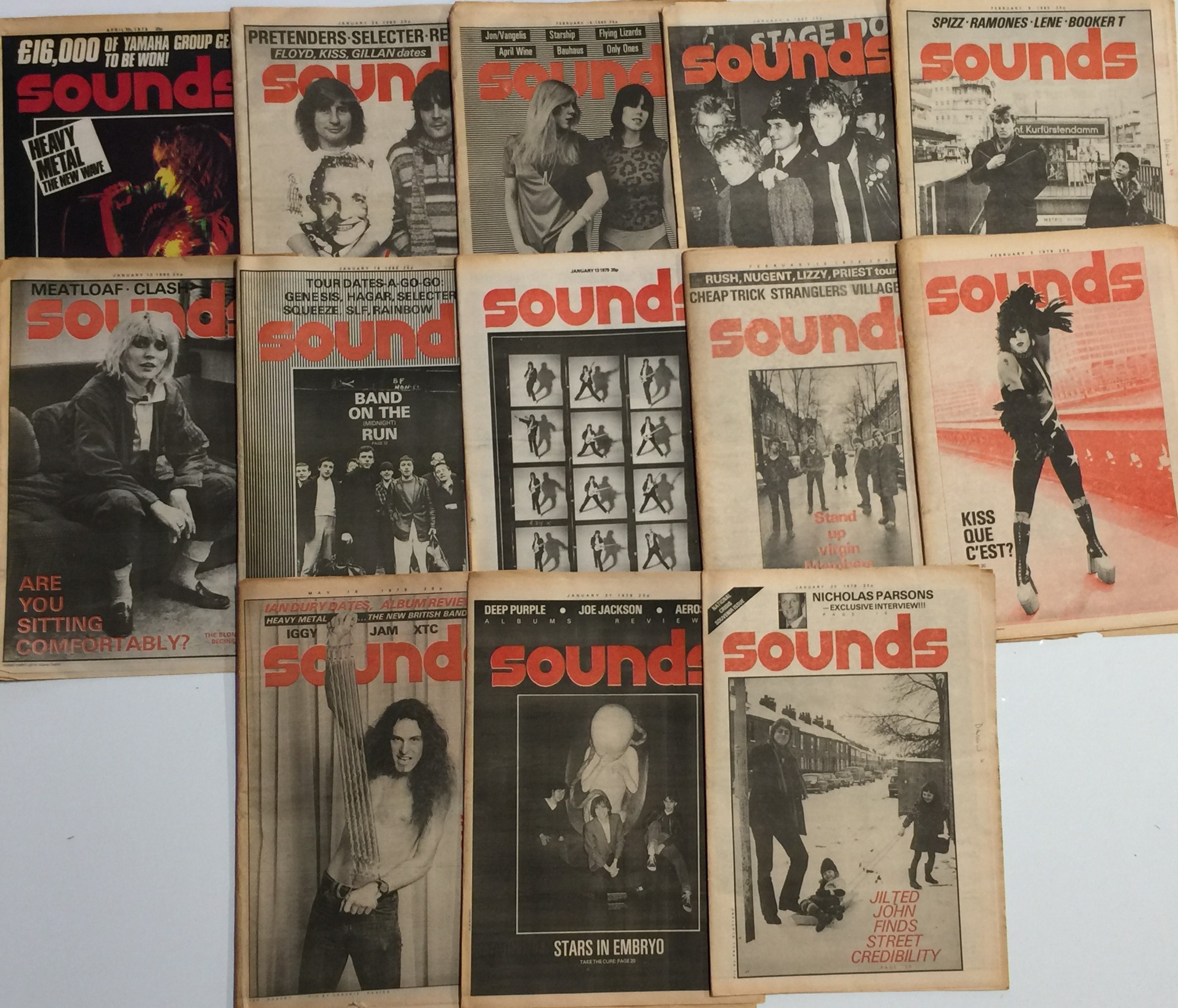 Audio Magazines Collection Lot 77 - SOUNDS MAGAZINE - 1979/80.