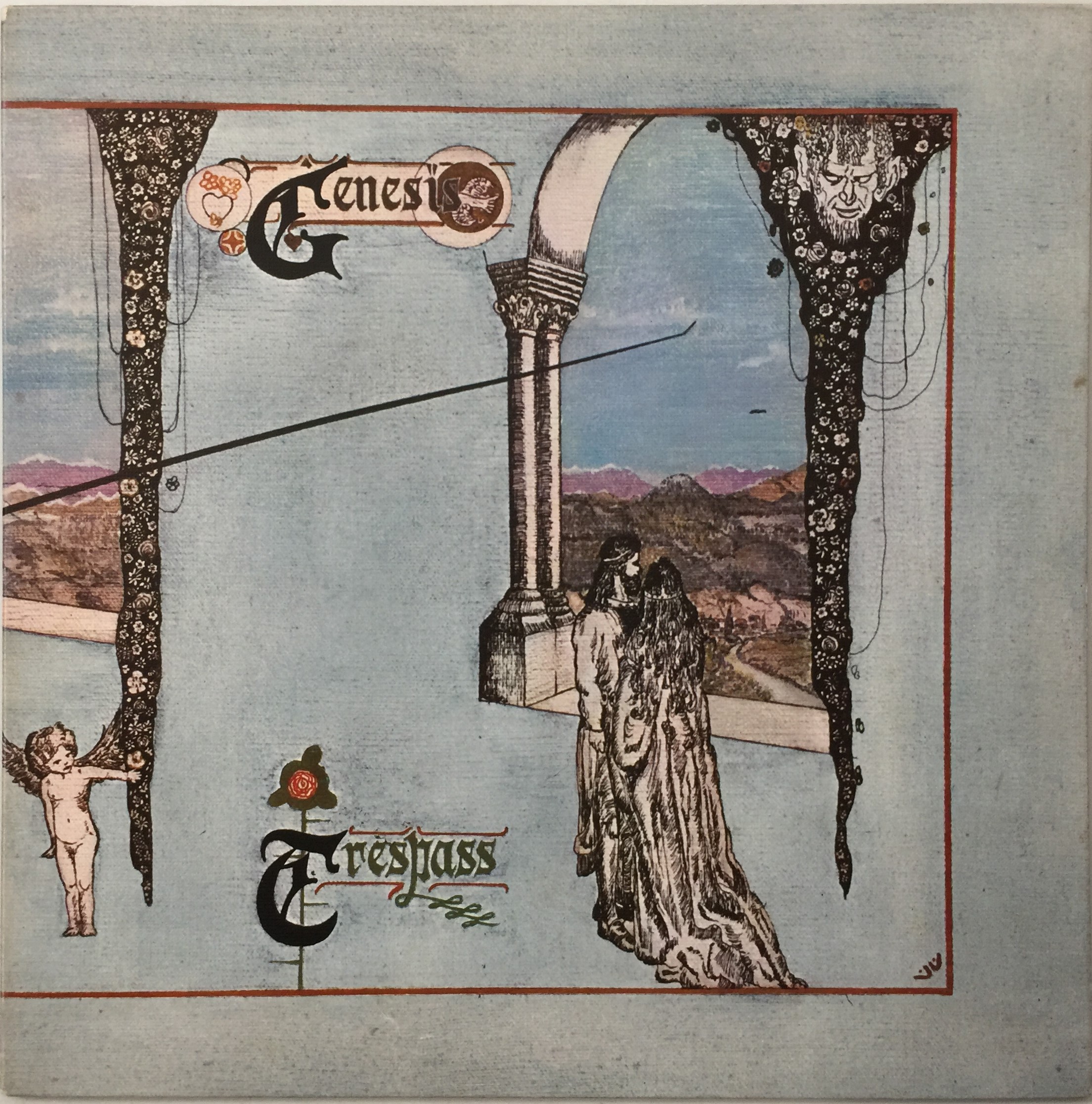 Lot 50 - GENESIS - TRESPASS LP (UK OG - PINK SCROLL -