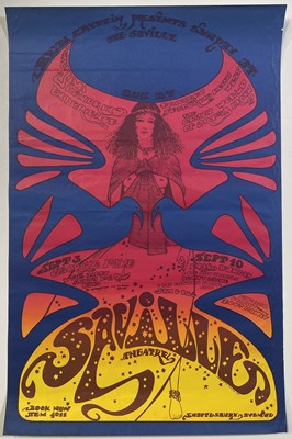 Lot 71 - JIMI HENDRIX - AN ORIGINAL HAPSHASH AND THE COLOURED COAT DESIGNED POSTER.