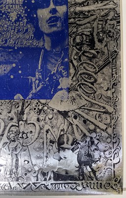 Lot 148 - MARTIN SHARP - BIG O - DONOVAN SILVER FOIL POSTER.