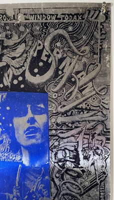 Lot 148 - MARTIN SHARP - BIG O - DONOVAN SILVER FOIL POSTER.