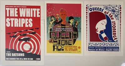 Lot 150 - QUEENS OF THE STONES / THE WHITE STRIPES - LIMITED EDITION AUSTRALIAN/US TOUR POSTERS.