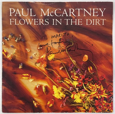 Lot 128 - PAUL MCCARTNEY SIGNED FLOWERS IN THE DIRT LP.