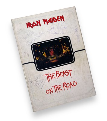 Lot 91 - IRON MAIDEN - A FULLY SIGNED TOUR PROGRAMME.