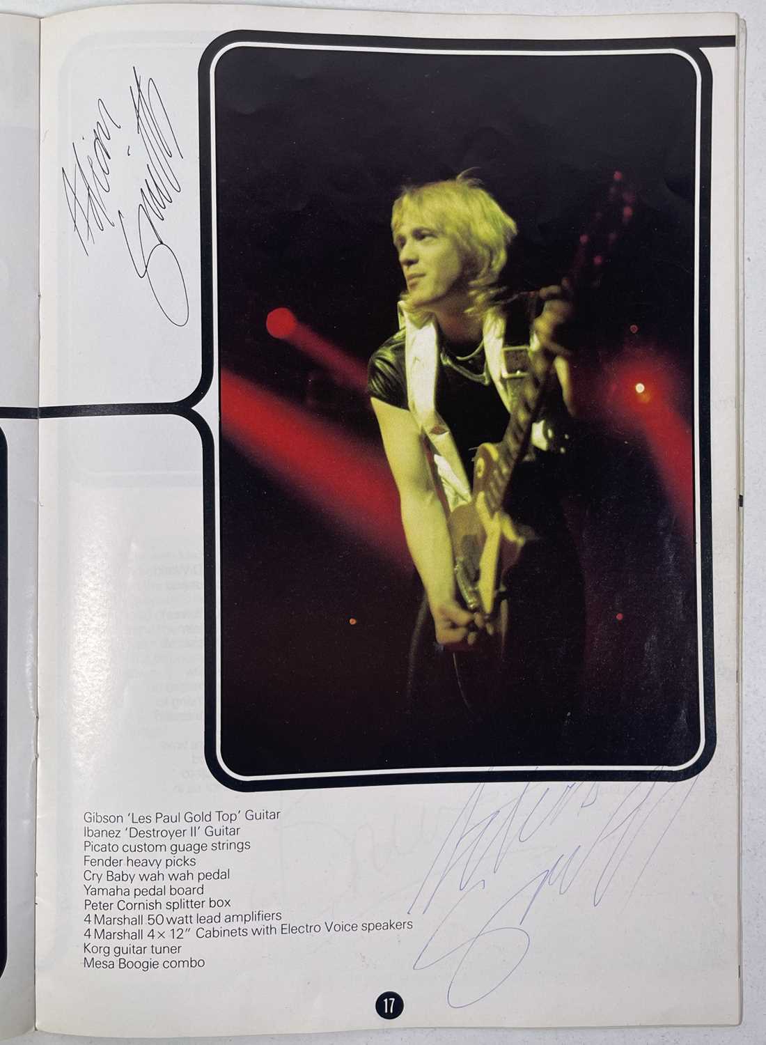 Lot 91 - IRON MAIDEN - A FULLY SIGNED TOUR PROGRAMME.