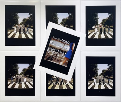 Lot 127 - THE BEATLES - IAIN MACMILLAN - SEVEN UNSIGNED ABBEY ROAD PHOTOSHOOT PRINTS.