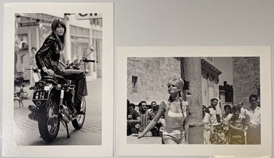 Lot 129 - POP CULTURE - BRIGITTE BARDOT / FRANCOISE HARDY - ORIGINAL PHOTOGRAPH PRINTS FROM NEGATIVES.