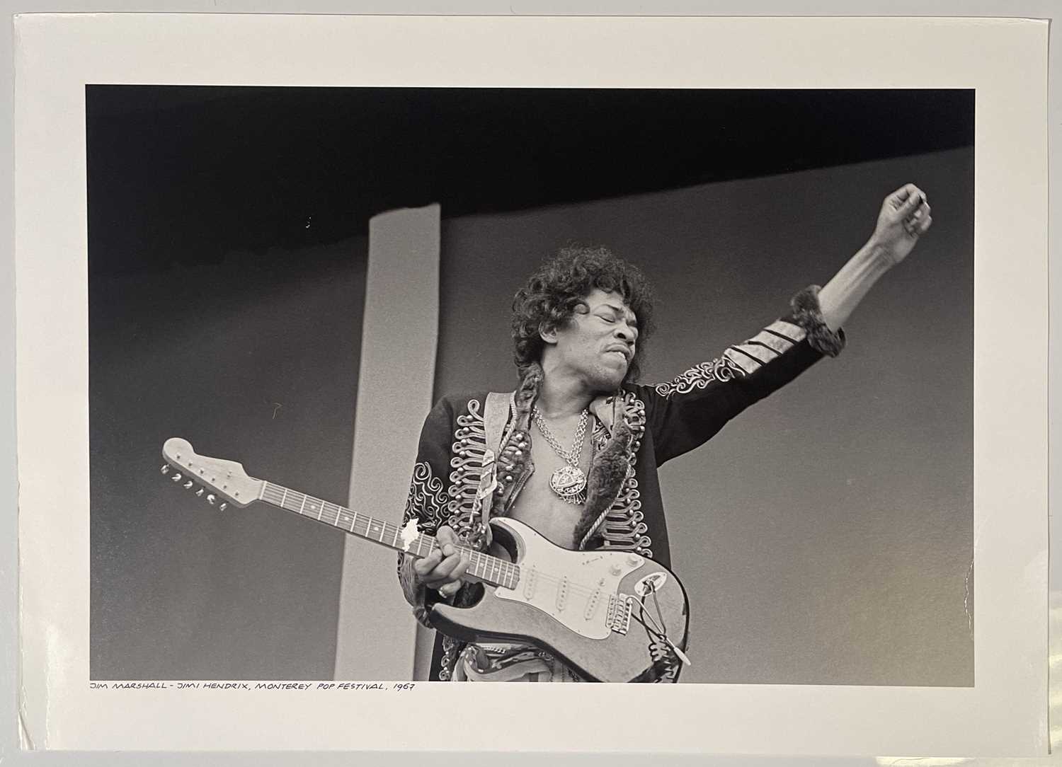 Lot 393 - JIMI HENDRIX - JIM MARSHALL - MONTEREY POP FESTIVAL 1967 - PHOTO PRINT FROM ORIGINAL NEGATIVE.