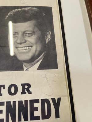 Lot 138 - DOUBLE SIGNED ORIGINAL  JFK FLYER.