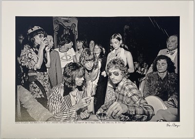 Lot 2170116 - THE ROLLING STONES - KEN ROGAN SIGNED PHOTO PRINT.