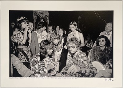 Lot 352 - THE ROLLING STONES - KEN ROGAN SIGNED PHOTO PRINT.