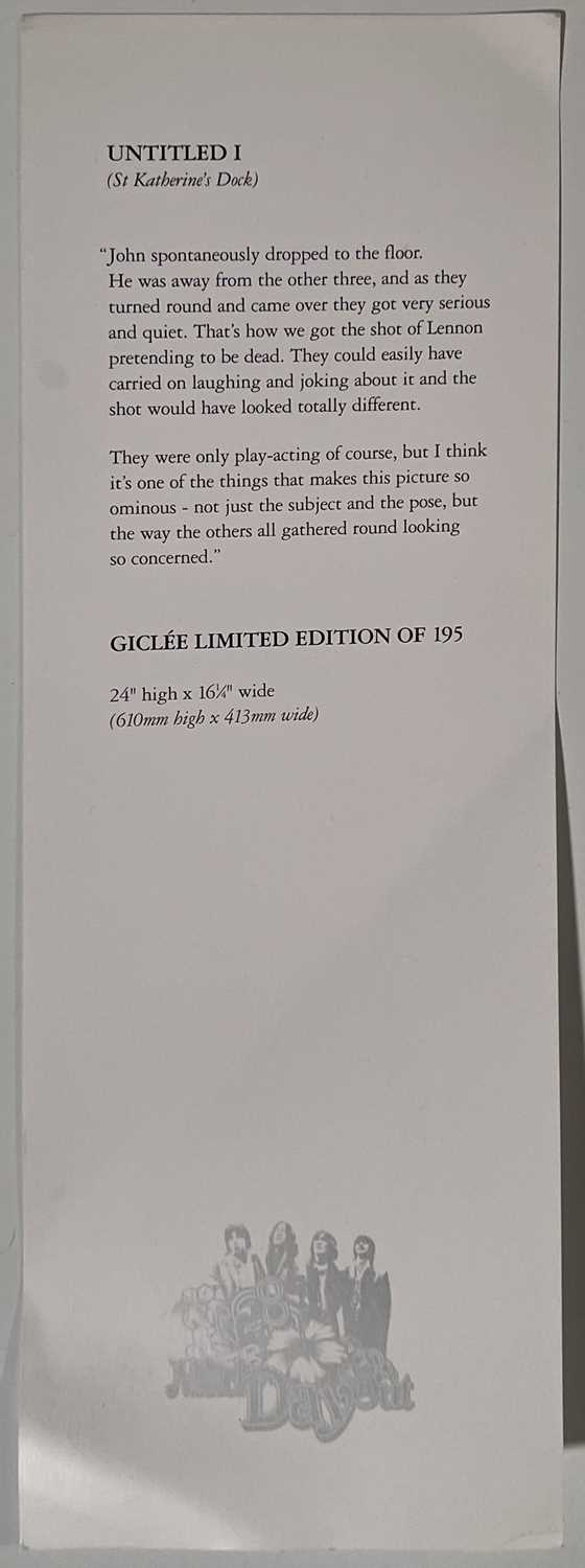 Lot 358 TOM MURRAY SIGNED BEATLES PRINT & CATALOGUE